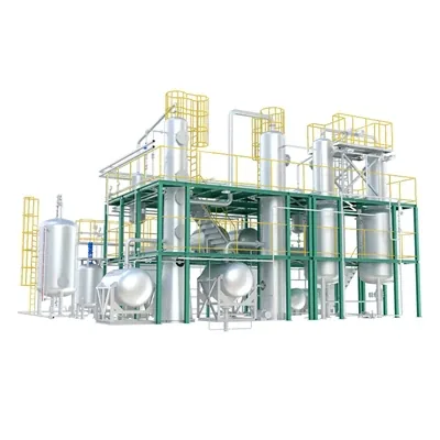 Waste oil recycling plant 3D design
