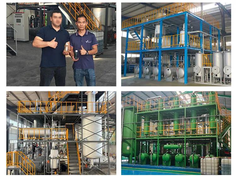 Used engine oil distillation and base oil recovery equipment