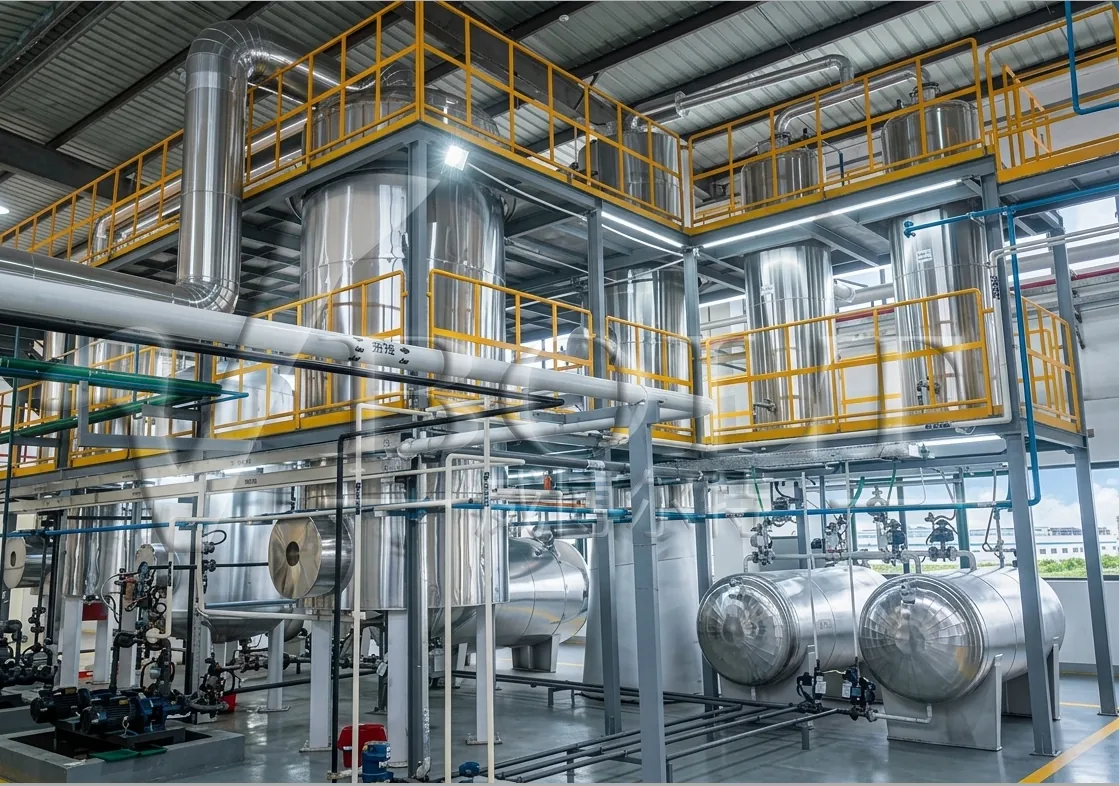 Waste oil distillation and fuel fractionation plant