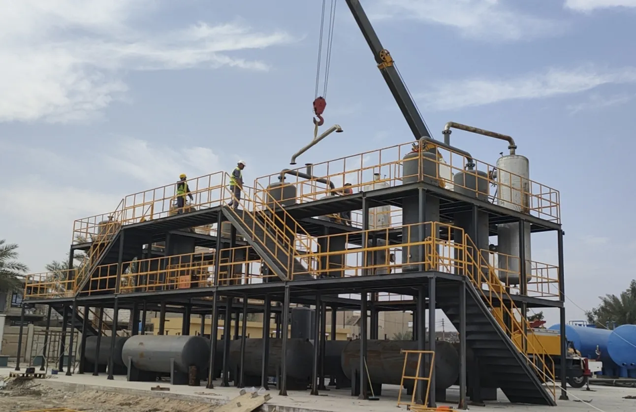 Adsorption finishing system