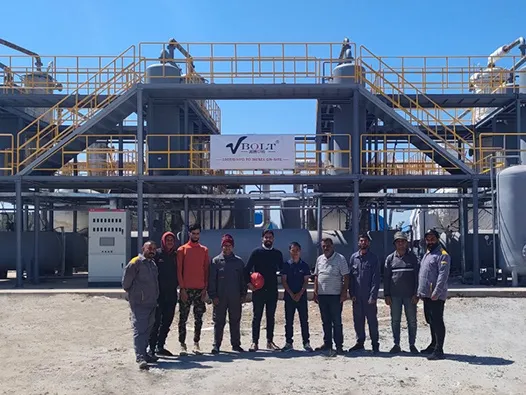 Reference waste engine oil distillation equipment configuration
