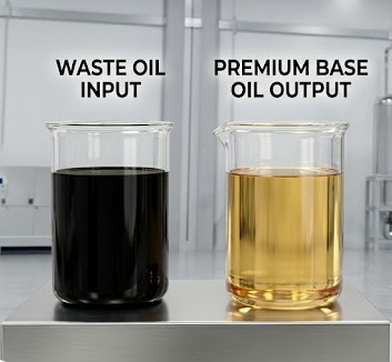 Base oil quality output