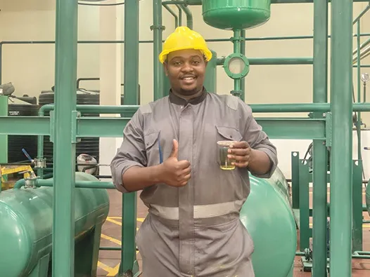 Reference large-capacity waste oil distillation study