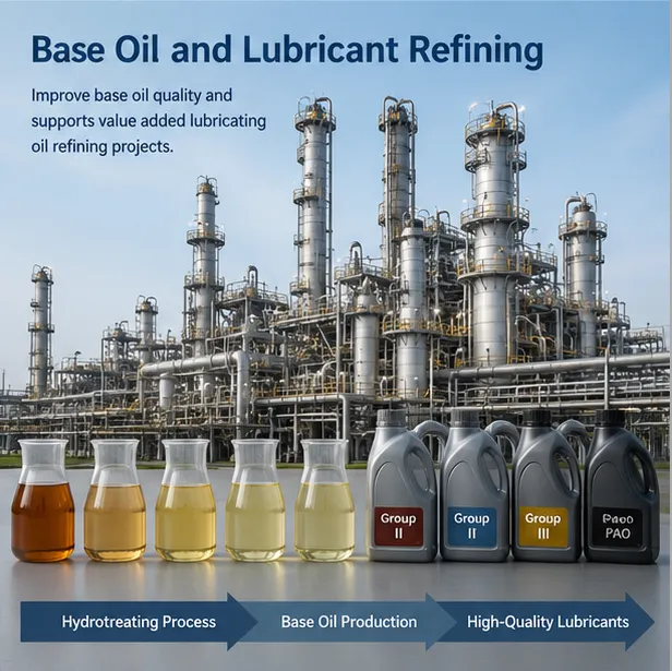 Base oil and lubricating oil refining system