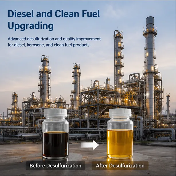 Diesel desulfurization and clean fuel upgrading