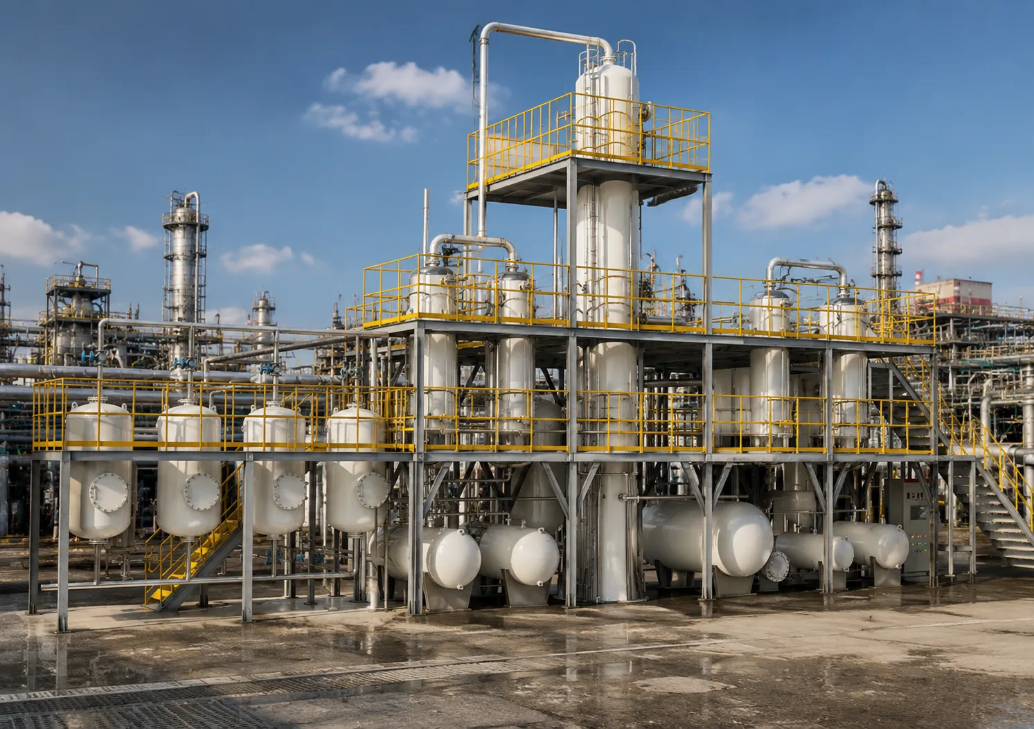 Ultrasonic oxidative desulfurization equipment for industrial oil upgrading